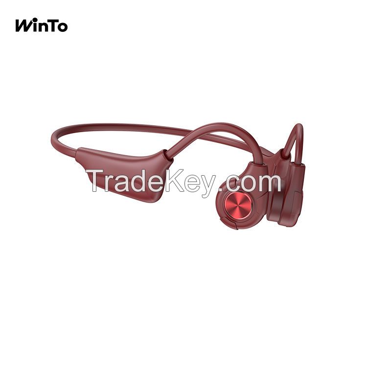 Winto Latest Original Waterproof Bone Conduction Headphones, Convenient Magnetic Charging,