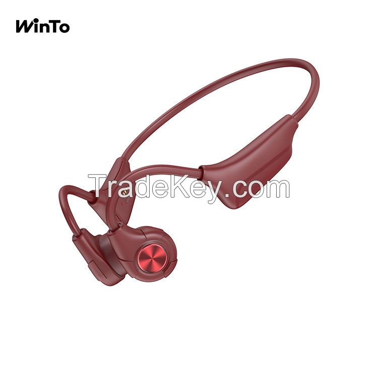 Winto Latest Original Waterproof Bone Conduction Headphones, Convenient Magnetic Charging, 