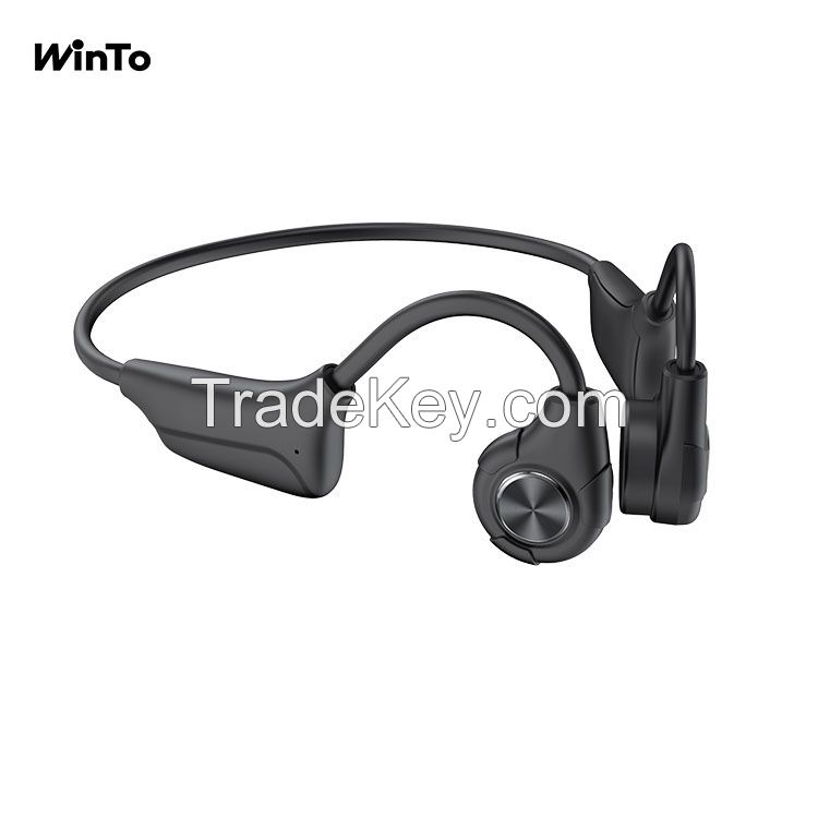 Winto BC200 IPX7 Waterproof Bone Conduction Headphones, Magnetic Charging, for Sports Headphone