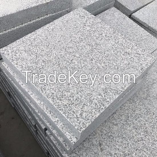 Grey Granite Polished Flamed Bush Hammered Finish for Floor and Wall Cladding