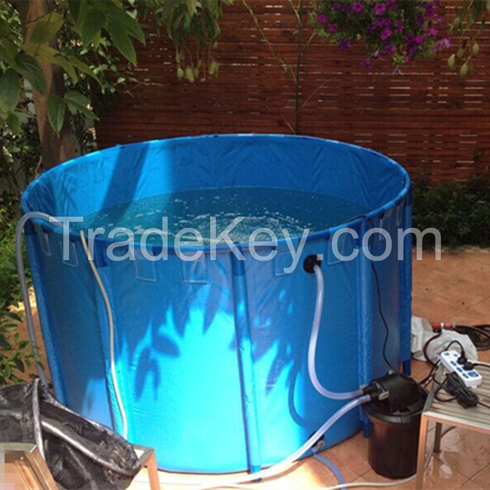 FC3010 3*1m Circular Aquarium Foldable Pool Koi Showing Tank with PVC Tarpaulin material