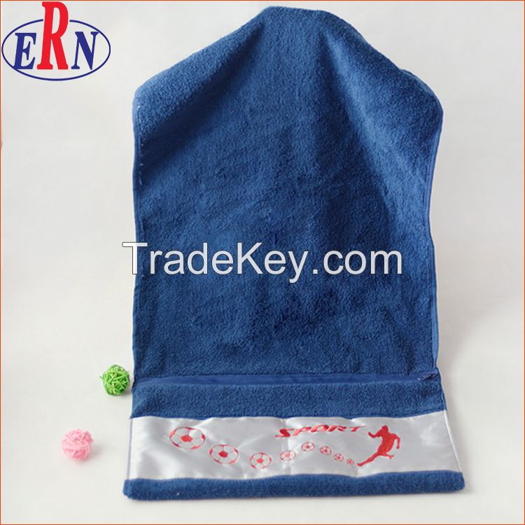 Sports Towel with Zipper Pocket Towel 100% Cotton Gym Towel Face Towel Hand Towels