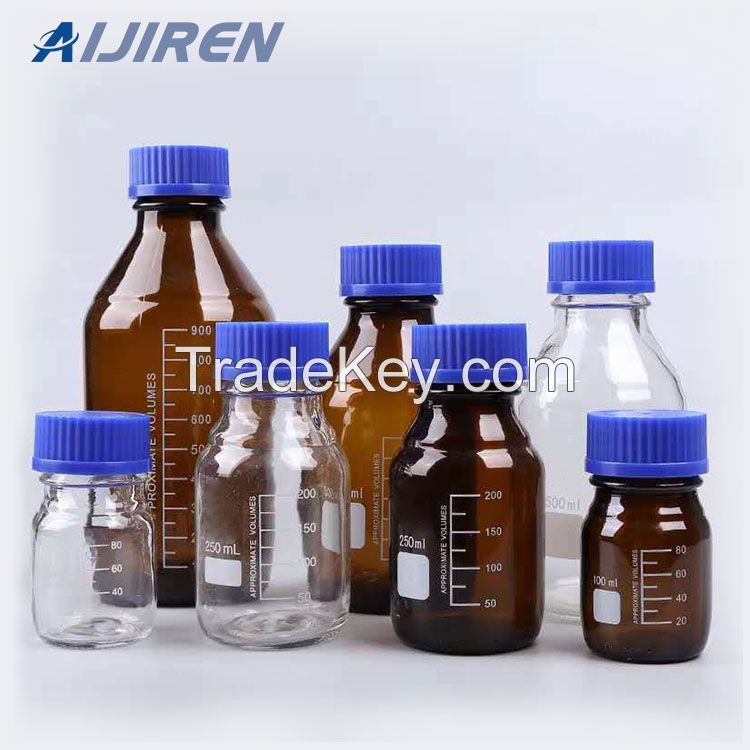 Lab glass reagent bottle with GL45 screw cap Media bottle