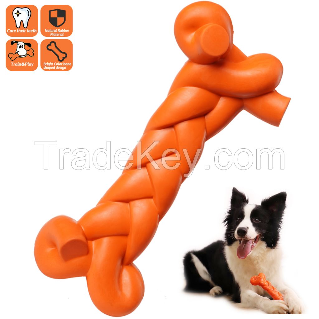 Factory Wholesale Rubber Strawberry Dog Treat Dispenser Ball Chew Toy