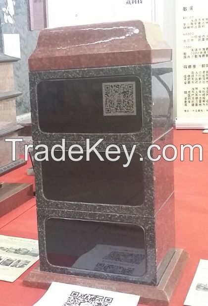 Small Family Gravestones for 2-3 couples' cineray caskets or urns
