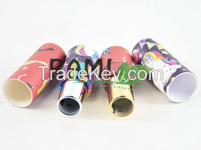 Rami Box Tube For Cosmetic Twist Up Cardboard Container Green Vegan Lipstick Packaging Empty Paper Tubes