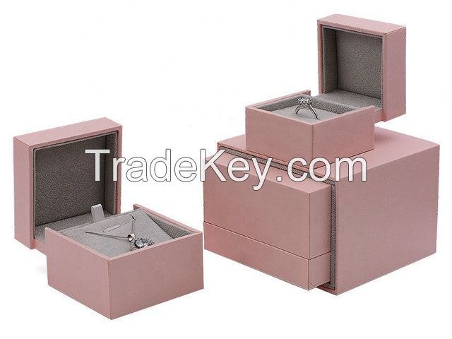 Professional Custom Luxury Pink Paper Jewelry Gift Boxes Jewerly Earrings Packaging Manufacturer with Logo