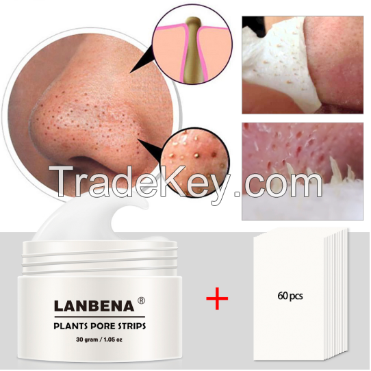 LANBENA New Style Blackhead Remover Nose Mask Pore Strip Black Mask Peeling Acne Treatment Black Deep Cleansing Skin Care korea