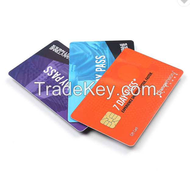 Smart Card Plastic Pvc Contact Smart IC Card Chip gift card