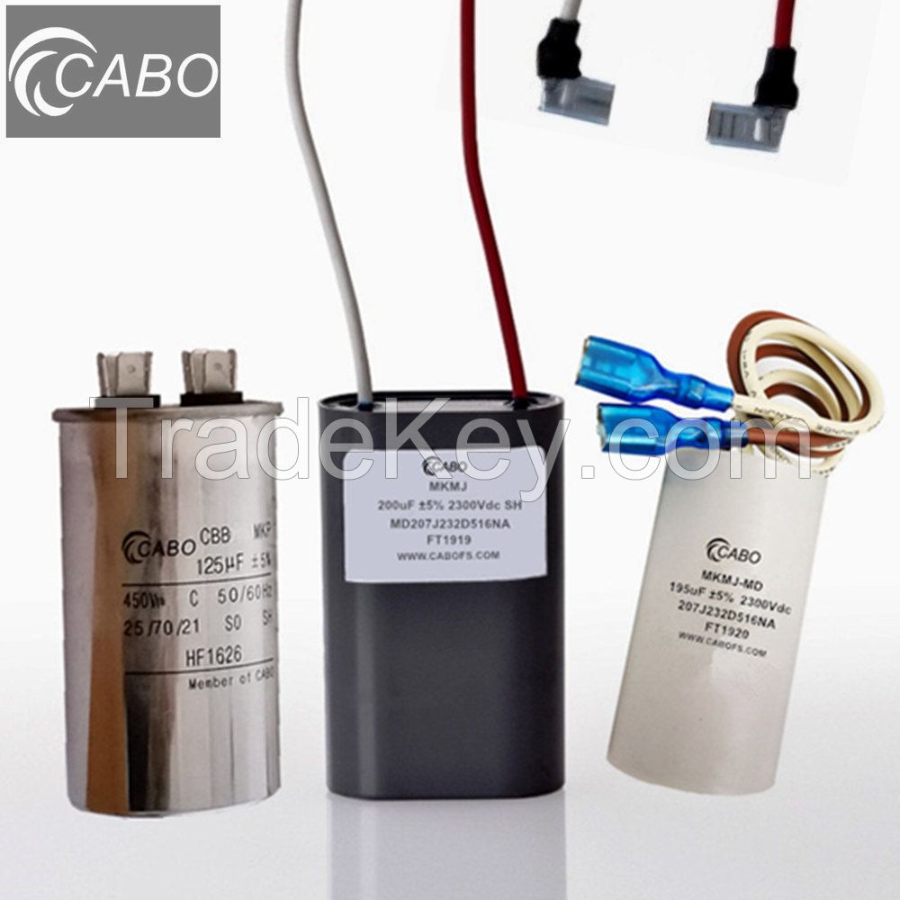 Cabo MKMJ-MD cylindrical icar defibrillator capacitors for defibrillators