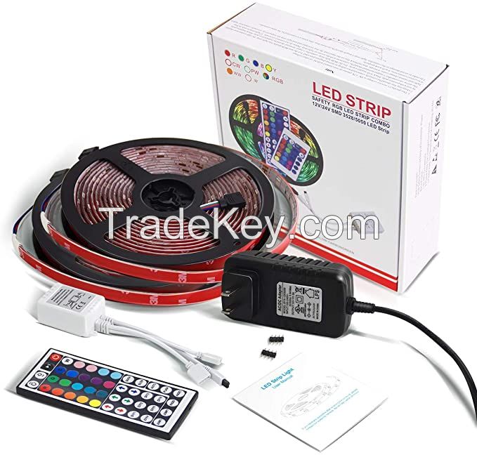 LED Strip Lights Waterproof,Color Changing 300LEDs 44-Key Remote for Christmas Decoration