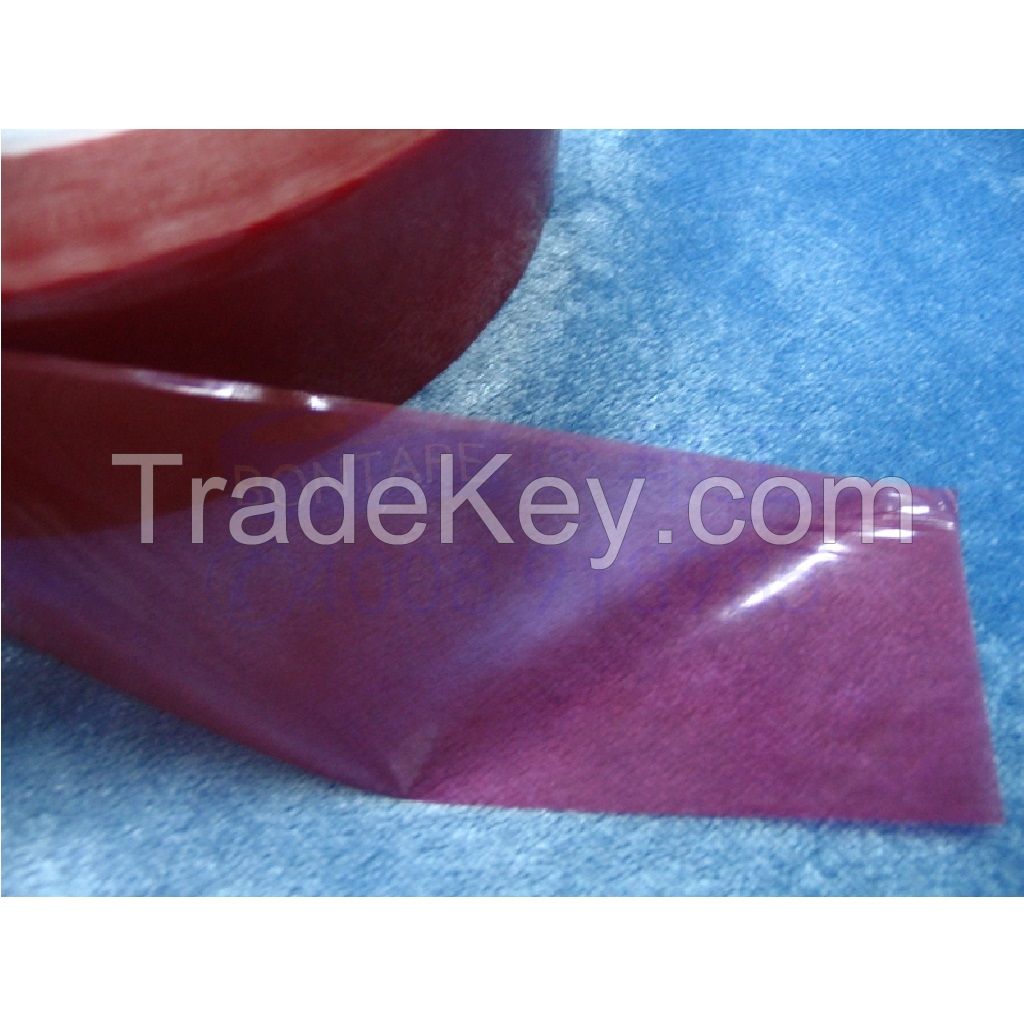 Red Splicing Tape with Liner Back Transfer Coating Paper for Artificial Leather Spliced High Temperature Resistance Joint Tapes