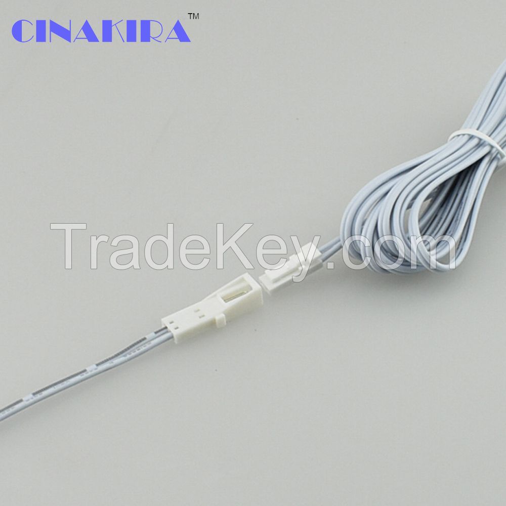 2000mm Long White 1 Male To 1 Female Plug Extension Cable For Led Strip Light Dc12v Led Cabinet Light