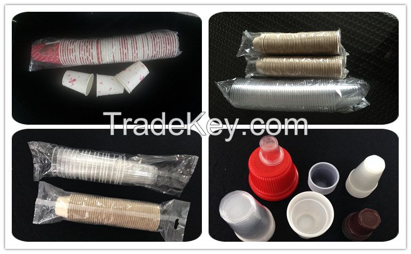 Good Quality Disposable Cup Single Row Plastic Cup Packing Machine