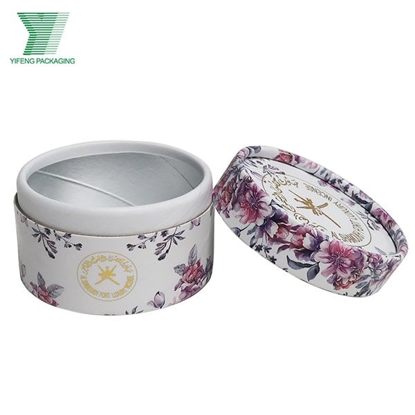 China Suppliers Wholesale Luxury Cosmetic Lip Balm Packaging Round Paper Box Handmade Solid Perfume Hand Lotion Cardboard Cylinder Box with Gold Hot Stamping Logo