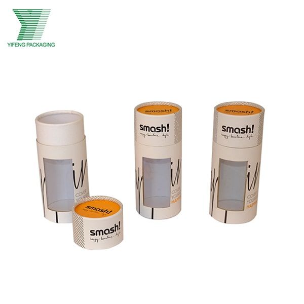 China Manufacture Wholesale Customized Snack Sweet Candy Potato Chip Tea Bag Cylinder Packaging Box with Transparent Window