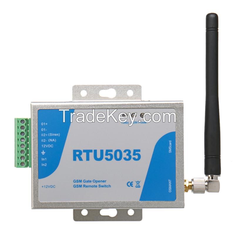 GSM gate opener relay switch access control system