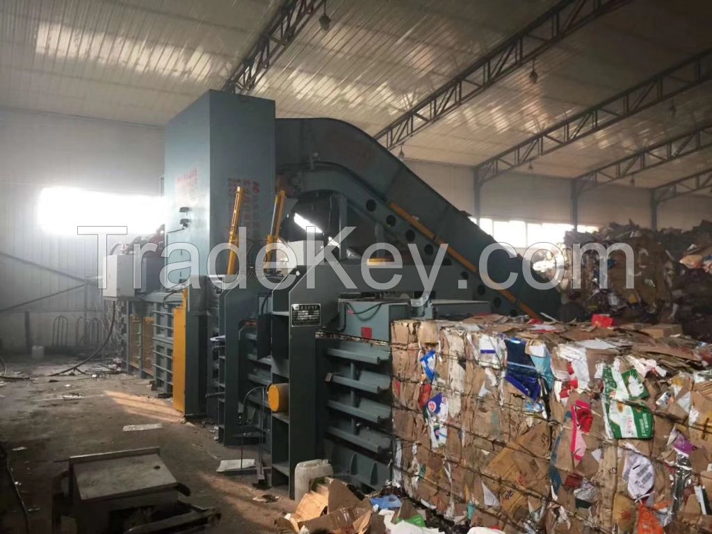 5~7t/h YDW200-III Full Automatic Waste Paper Baling Machine with Conveyor from HFBALER
