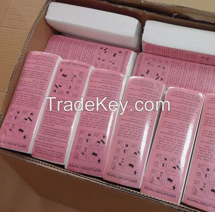 Disposable Wax Paper Strip 75 GR 80 M Boxed Non-Wowen Depilatory Paper Strong, High Quality, Ensuring a Precise And Clean Waxing