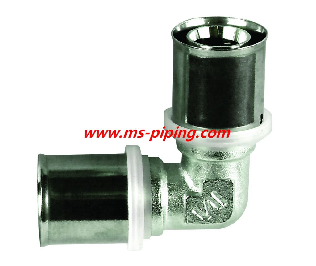 Brass Press Fittings for Multilayer Pipe-Reduced Elbow 