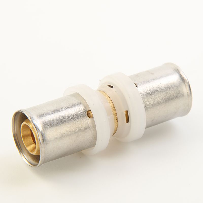 Press Fittings in Brass for Multilayer Pipes with Aenor/Watermark/Acs Certificate (reduced straight)