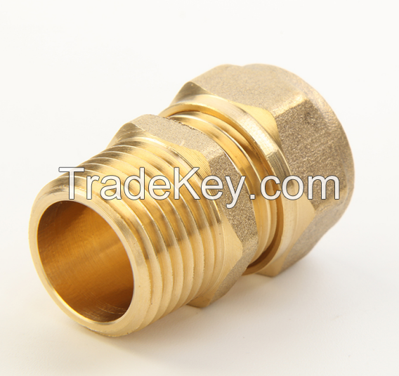 Compression Fittings /Brass fitting for Multilayer Pipes plumbing fitting- Male straight