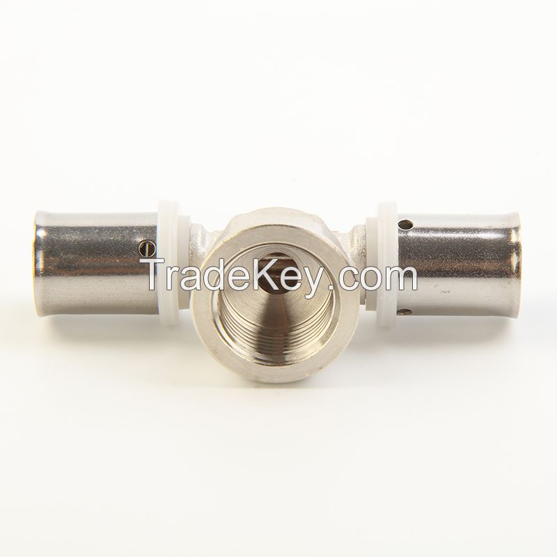 Press Fittings with U Th Multjaw Type for Multilayer Pipe-Female Tee