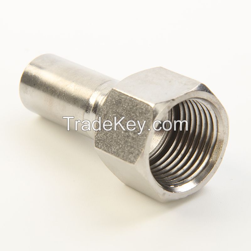 Stainless Steel Pipe 304/316/316L Adapter with Female Thread End for Water Supply System