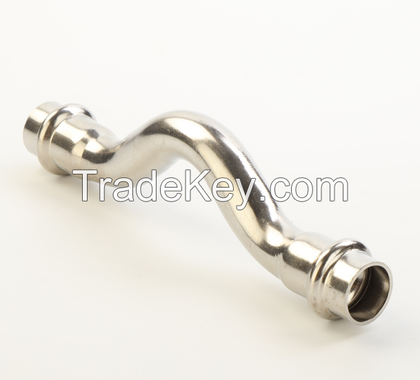 Press/Ring Press Stainless Steel fitting  SS304 /SS316 Type bridge straight