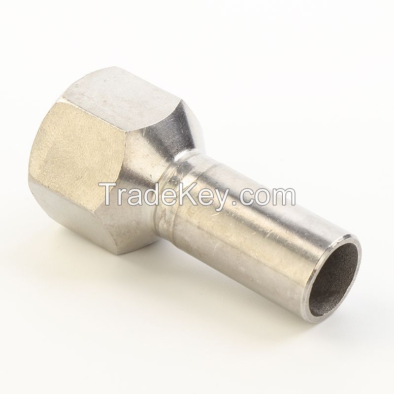 Stainless Steel Pipe 304/316/316L Adapter with Female Thread End for Water Supply System