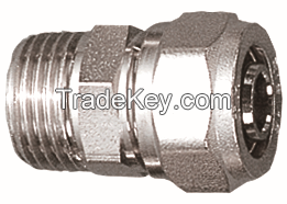 Compression Fittings /Brass fitting for Multilayer Pipes plumbing fitting- Male straight