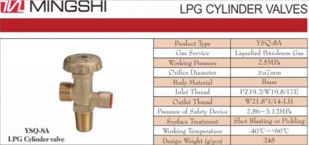 LPG Cylinder Valve - Gas Cylinder Valve (YSQ-8/8A)