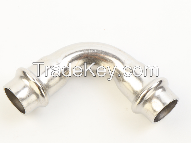 Press/Ring Press Stainless Steel fitting  SS304 /SS316 Type 45ÃÂ°elbow