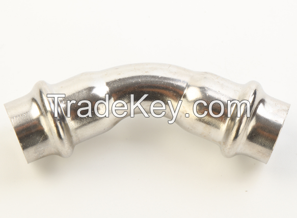 V Type Stainless Steel Fittings- 45 Degree Elbow at Good Price