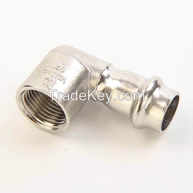 V Type Stainless Steel Fittings- Female Elbow at Good Price