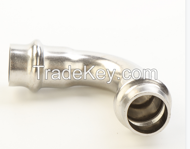 V Type Stainless Steel Fittings- 90 Degree Elbow at Good Price