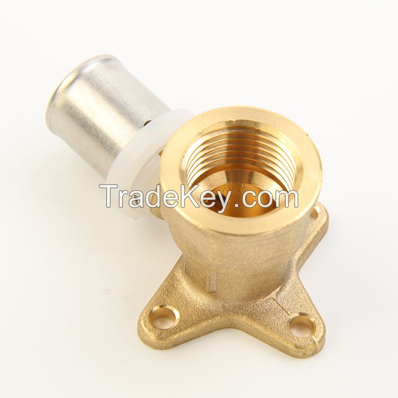 Brass Fittings-Press Fittings- Wall Plate Female Elbow