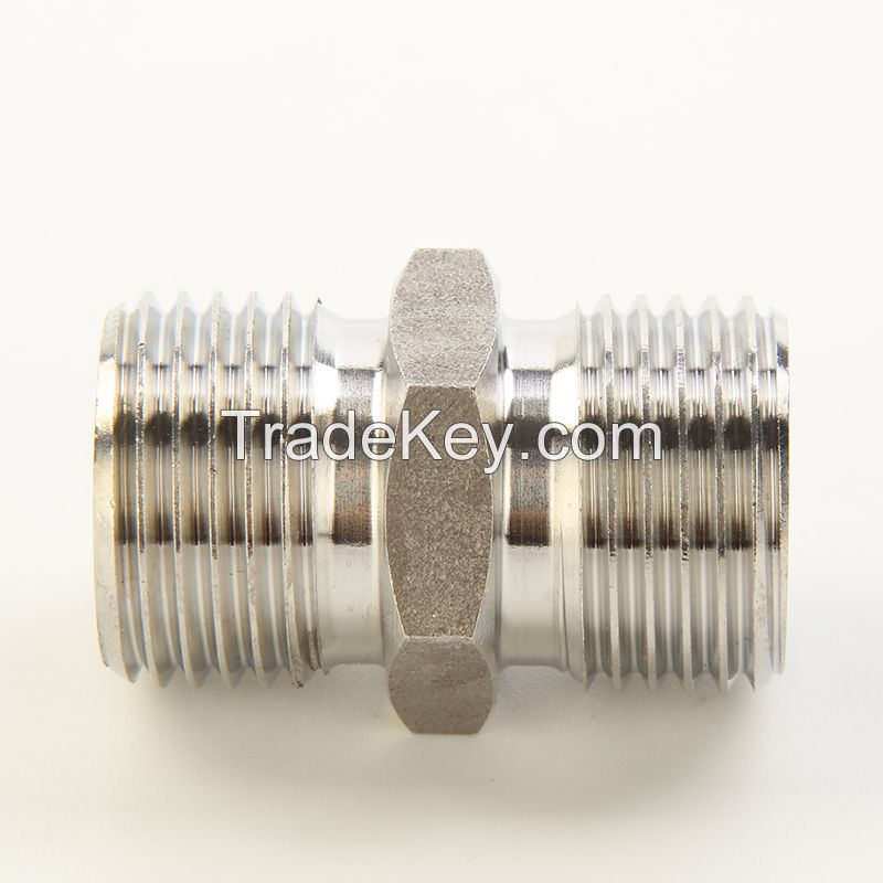 Stainless Steel Fitting-(Double Male Straight)
