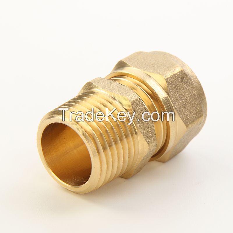Compression Fitting - Brass Fitting - Plumbing Fitting (Male Sraight)