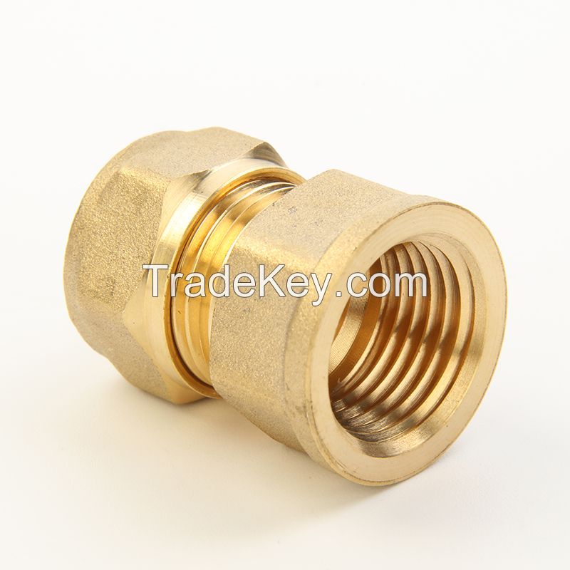 Compression Fitting - Brass Fitting - Plumbing Fitting (Female Sraight)