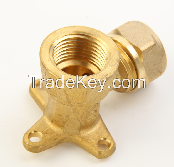 Compression Copper/Brass Fittings-with Watermark/Acs/Aenor/Wras/Skz Certificate-Wallplated Elbow