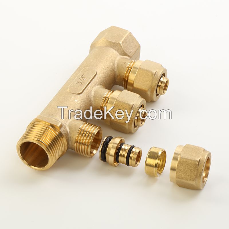 Brass Manifold Floor Heating and Water Separator