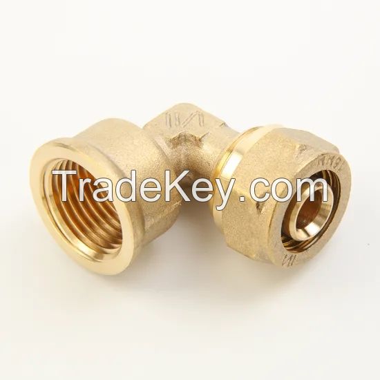 compression/screw/thread fittings,wall-plated female elbow/ union/ connector