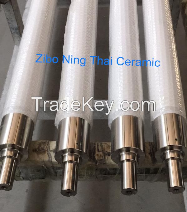 Fused Silica Ceramic Rollers Used In Glass Deep Processing Machine