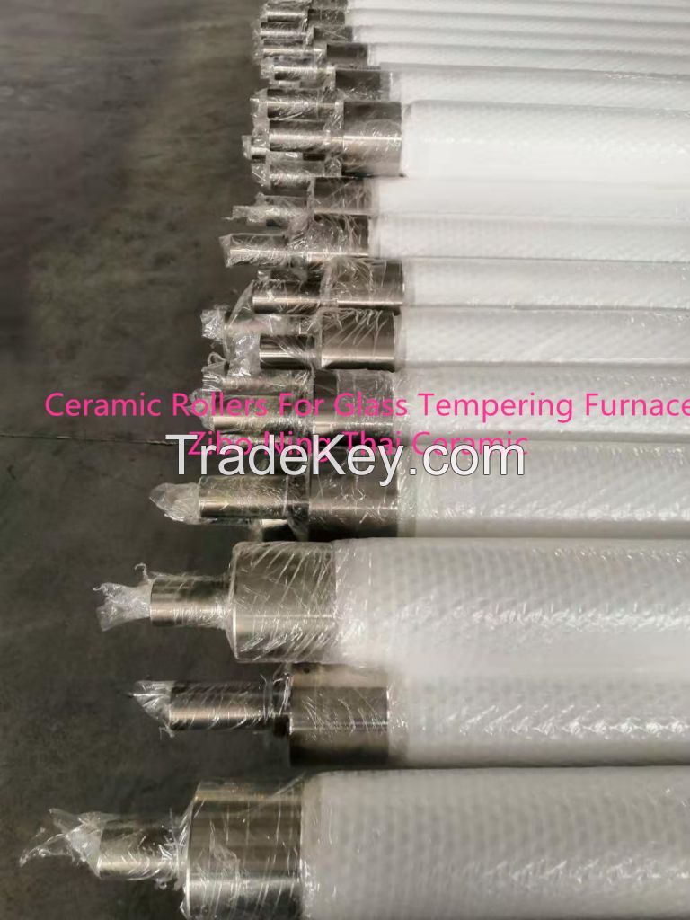 Fused Silica Ceramic Rollers Used In Glass Tempering Furnace