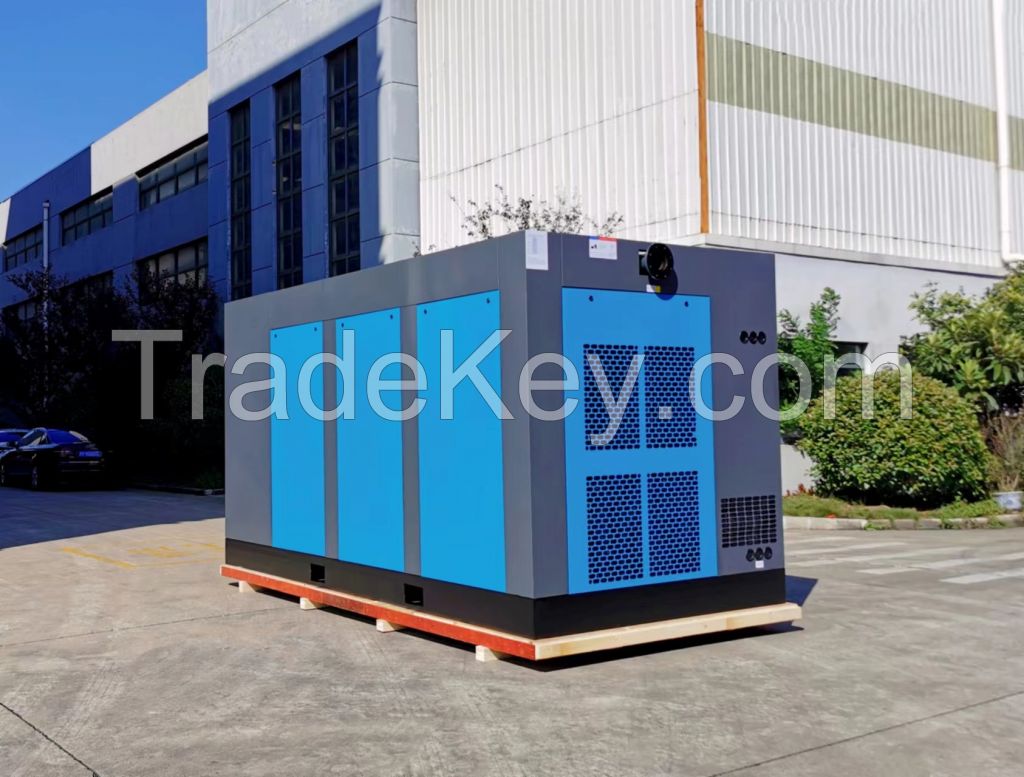 Two-stage Screw Air Compressor with Permanent Magnet Motor