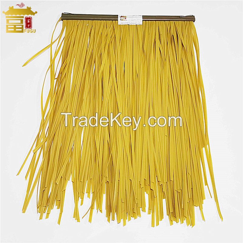 PE Straw Type Plastic Fire Resistance Thatch Roof Tile 500*500mm