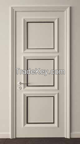 Perfetto Selected manufacturer modern wood villa apartment house 3 panel design room door