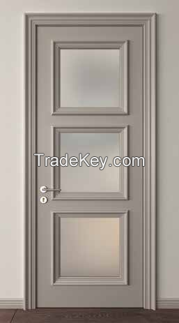 Perfetto Selected manufacturer modern wood villa apartment house 3 panel design room door