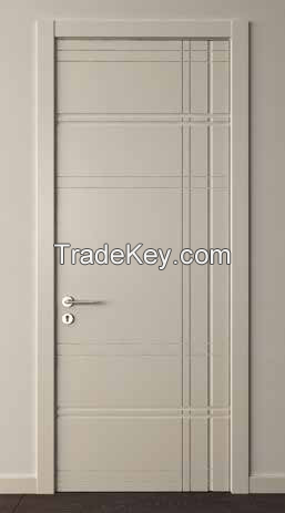 Classic white Flush interior wood door 